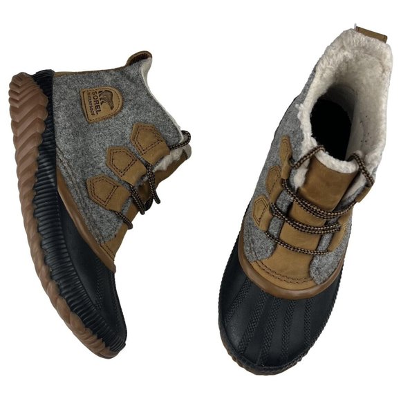 Sorel Women's Gray and Brown Boots - Picture 1 of 9